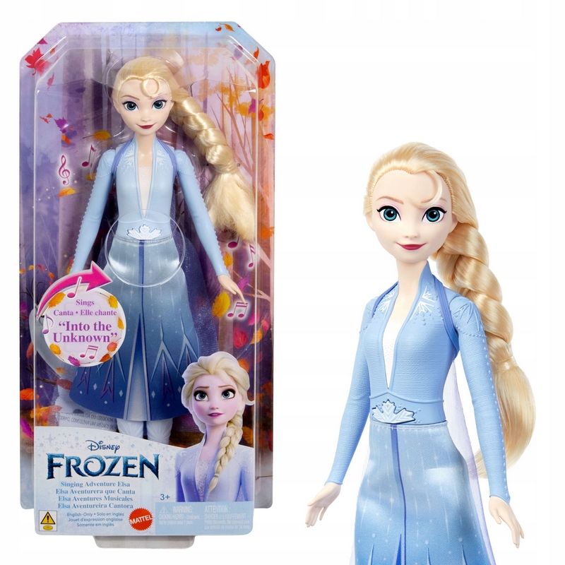 Spievajúca bábika Disney Ľadové kráľovstvo Elsa "Chcem veriť v sny" (poľština, angličtina, gréčtina, turečtina)